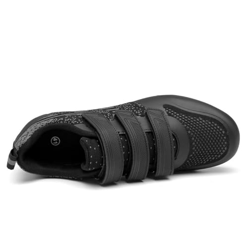 Mateju Fahrradschuhe für Herren und Damen, Rennrad und Schuhe mit Gummisohle rutschfeste Atmungsaktive No-Lock MTB Fahrradschuhe Unisex Radsportschuhe Draussen -Stil A9 (Schwarz,37) von Mateju