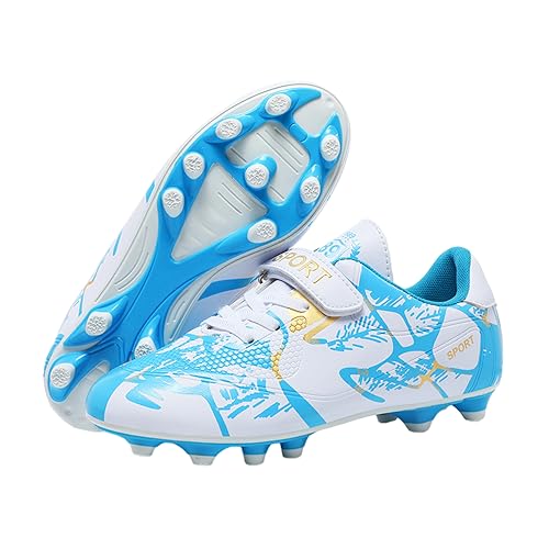 Mateju Fußballschuhe Junge Mädchen, Fussballschuhe Kinder Herren Komfortabel Leicht Trainingsschuhe Football Schuhe Trainingsschuhe Leichtathletik Sportschuhe 28-39 von Mateju