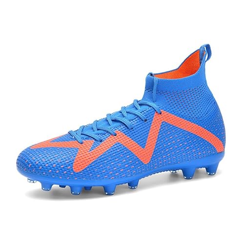 Mateju Fußballschuhe Junge Mädchen, Fussballschuhe Kinder Herren Leicht Trainingsschuhe Trainingsschuhe Leichtathletik Fußball Sportschuhe High-Top Football Schuhe von Mateju