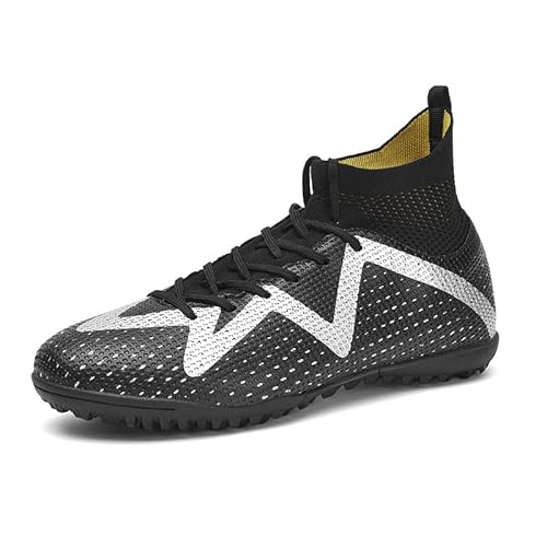 Mateju Fußballschuhe Junge Mädchen, Fussballschuhe Kinder Herren Leicht Trainingsschuhe Trainingsschuhe Leichtathletik Fußball Sportschuhe High-Top Football Schuhe von Mateju