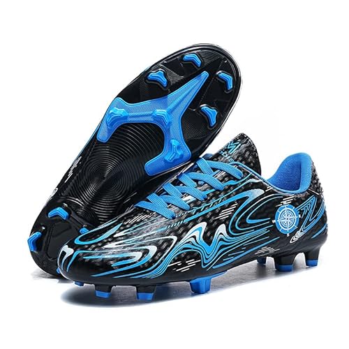 Mateju Fußballschuhe Kinder Herren Fussballschuhe Junge Mädchen Komfortabel Leicht Trainingsschuhe Fitness Football Schuhe Fußball Sportschuhe für Outdoor Wettkampf Leichtathletik von Mateju