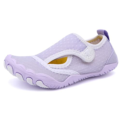 Mateju Kinder Badeschuhe, Mädchen Jungen Barfußschuhe Aquaschuhe Schwimmschuhe Wasserschuhe rutschfeste Schnell Trocknend Atmungsaktive Leichte Strandschuhe für Beach Pool von Mateju