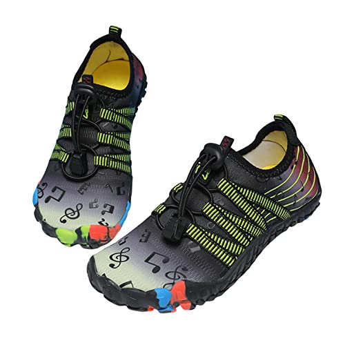 Mateju Kinder Badeschuhe, Mädchen Jungen Barfußschuhe Aquaschuhe Schwimmschuhe Wasserschuhe rutschfeste Schnell Trocknend Leichte Atmungsaktive Strandschuhe für Beach Pool von Mateju