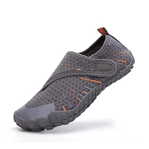 Mateju Kinder Badeschuhe, Mädchen Jungen Barfußschuhe Aquaschuhe Schwimmschuhe Wasserschuhe rutschfeste Schnell Trocknend Leichte Atmungsaktive Velcro Strandschuhe für Beach Pool von Mateju