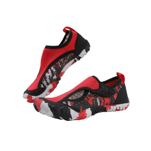 Mateju Kinder Badeschuhe, Mädchen Jungen Barfußschuhe Camouflage Aquaschuhe Schwimmschuhe Wasserschuhe rutschfeste Schnell Trocknend Leichte Atmungsaktive Strandschuhe für Beach Pool von Mateju