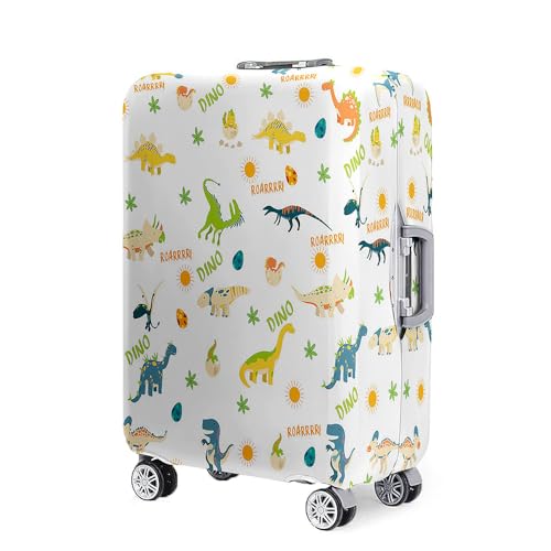 Mateju Kofferschutzhülle 18-32 Zoll Elastisch Kofferhülle, 3D Cartoon-Kinder Cover Reisekoffer Hülle Trolley Case Schutzhülle Luggage Cover Waschbare Staubdichte Kofferbezug (Einhorn,L) von Mateju