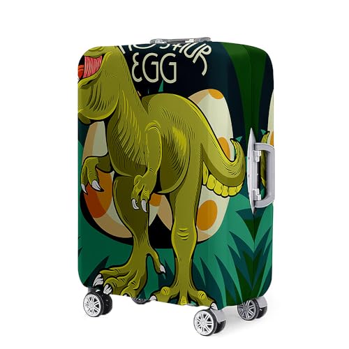 Mateju Kofferschutzhülle 18-32 Zoll Elastisch Kofferhülle, 3D Cartoon-Kinder Cover Reisekoffer Hülle Trolley Case Schutzhülle Luggage Cover Waschbare Staubdichte Kofferbezug (Grün,L) von Mateju