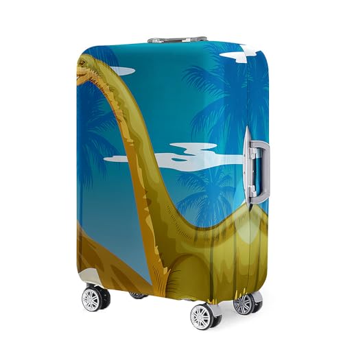 Mateju Kofferschutzhülle 18-32 Zoll Elastisch Kofferhülle, 3D Cartoon-Kinder Cover Reisekoffer Hülle Trolley Case Schutzhülle Luggage Cover Waschbare Staubdichte Kofferbezug (Langhals,L) von Mateju