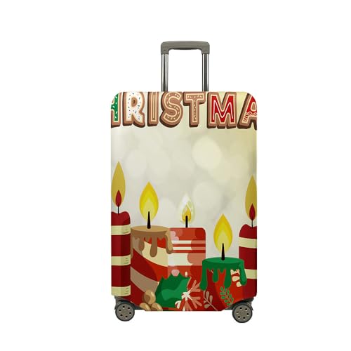 Mateju Kofferschutzhülle Elastisch Kofferhülle, 3D Kerzen Cover Reisekoffer Hülle Trolley Case Schutzhülle Waschbare Luggage Cover Staubdichte Kofferbezug (Karikatur,L) von Mateju