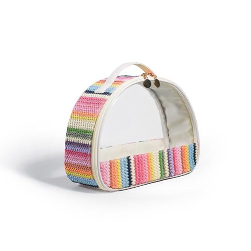 Mateju Regenbogen Kosmetiktasche, Kulturtasche Damen, Tragbare Kulturbeutel, Make up Tasche, Kosmetiktasche Klein mit Bunte Muster & Reißverschluss, für Mädchen Damen Herren (S) von Mateju