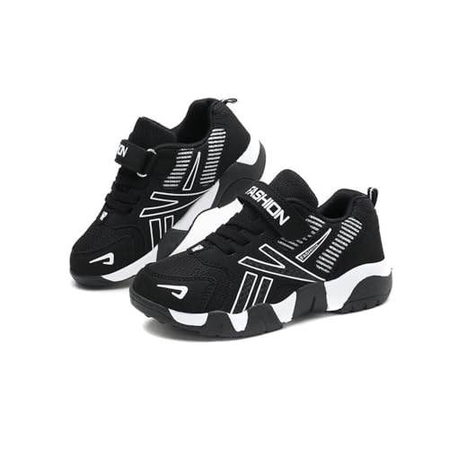 Mateju Turnschuhe Jungen Mädchen Hallenschuhe Kinder Sportschuhe Hallenturnschuhe Sneaker Kinderschuhe Mesh Atmungsaktiv Tennisschuhe Freizeitschuhe Herbst Leicht Outdoor Laufschuhe von Mateju