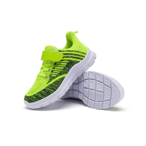 Mateju Turnschuhe Jungen Mädchen Hallenschuhe Kinder Sportschuhe Hallenturnschuhe Sneaker Kinderschuhe Mesh Atmungsaktiv Tennisschuhe Freizeitschuhe Jungen Leicht Outdoor Laufschuhe von Mateju