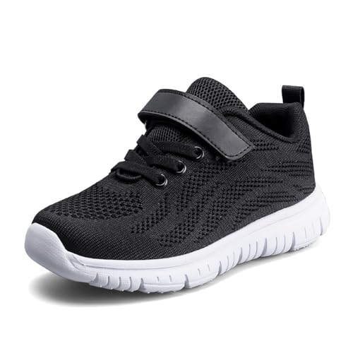 Mateju Turnschuhe Jungen Mädchen Hallenschuhe Kinder Sportschuhe Hallenturnschuhe Sneaker Kinderschuhe Mesh Atmungsaktiv Tennisschuhe Freizeitschuhe Leicht Einfach Outdoor Laufschuhe von Mateju