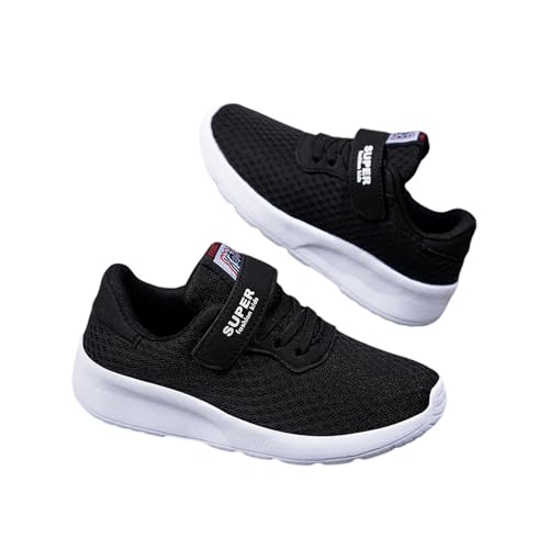 Mateju Turnschuhe Jungen Mädchen Hallenschuhe Kinder Sportschuhe Hallenturnschuhe Sneaker Kinderschuhe Mesh Atmungsaktiv Tennisschuhe Freizeitschuhe Leicht Outdoor Laufschuhe, 7-12 Jahre alt von Mateju