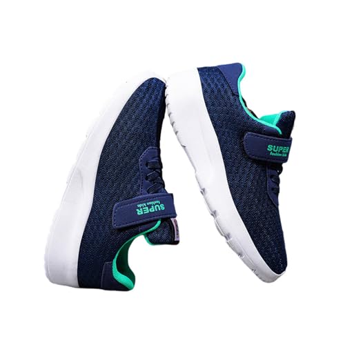 Mateju Turnschuhe Jungen Mädchen Hallenschuhe Kinder Sportschuhe Hallenturnschuhe Sneaker Kinderschuhe Mesh Atmungsaktiv Tennisschuhe Freizeitschuhe Leicht Outdoor Laufschuhe, 7-12 Jahre alt von Mateju