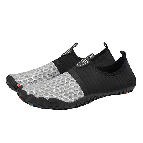 Mateju Unisex Badeschuhe Damen Herren Strandschuhe Patchwork Schwarz Wasserschuhe Aquaschuhe Schnell Trocknend Schwimmschuhe Surfschuhe Leichte rutschfeste Fitnessschuhe Barfußschuhe Mateju Unisex Badeschuhe Damen Herren Strandschuhe Patchwork Schwarz Wasserschuhe Aquaschuhe Schnell Trocknend Schwimmschuhe Surfschuhe Leichte rutschfeste Fitnessschuhe Barfußschuhe von Mateju