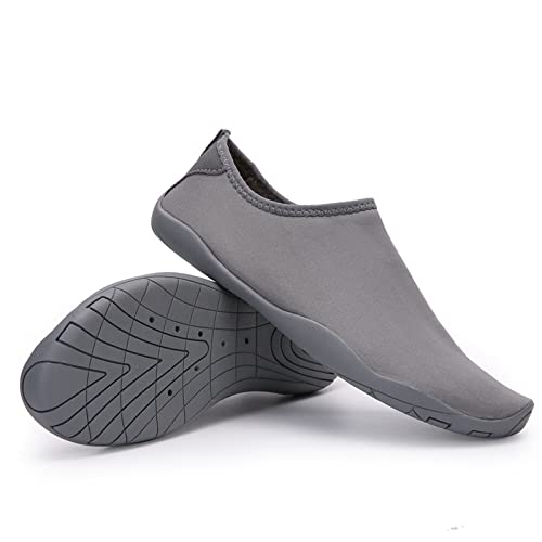 Mateju Unisex Badeschuhe Damen Herren Strandschuhe Sommer Wasserschuhe Aquaschuhe Schnell Trocknend Schwimmschuhe Surfschuhe Leichte rutschfeste Fitnessschuhe Barfußschuhe von Mateju