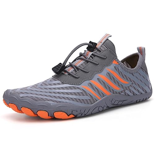 Mateju Unisex Badeschuhe Damen Herren Strandschuhe Sommer Wasserschuhe Aquaschuhe Schnell Trocknend Schwimmschuhe Surfschuhe Leichte rutschfeste Fitnessschuhe Barfußschuhe von Mateju