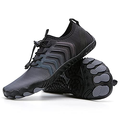 Mateju Unisex Badeschuhe Damen Herren Strandschuhe Sommer Wasserschuhe Aquaschuhe Schnell Trocknend Schwimmschuhe Surfschuhe Leichte rutschfeste Fitnessschuhe Barfußschuhe von Mateju