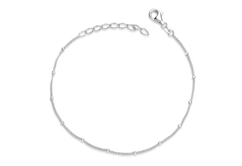 Materia Armkette Damen Panzerkette Kugeln 17-20cm SA-66, 925 Sterling Silber von Materia