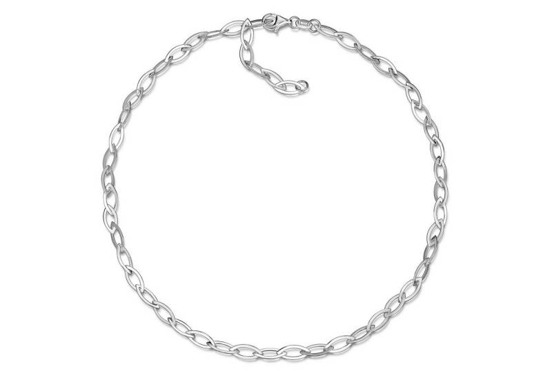 Materia Collier Damen Silber Collier Spitz CO-43-Silber, aus 925 Silber Materia Collier Damen Silber Collier Spitz CO-43-Silber, aus 925 Silber von Materia