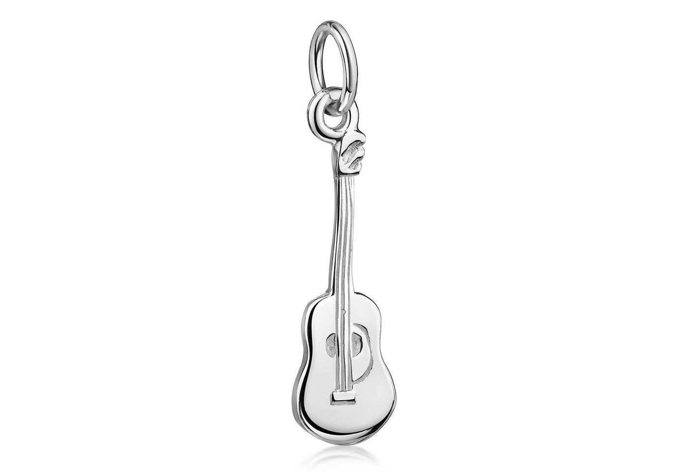 Materia Kettenanhänger Damen Silber Gitarre Instrument Musik KA-199, 925 Sterling Silber von Materia