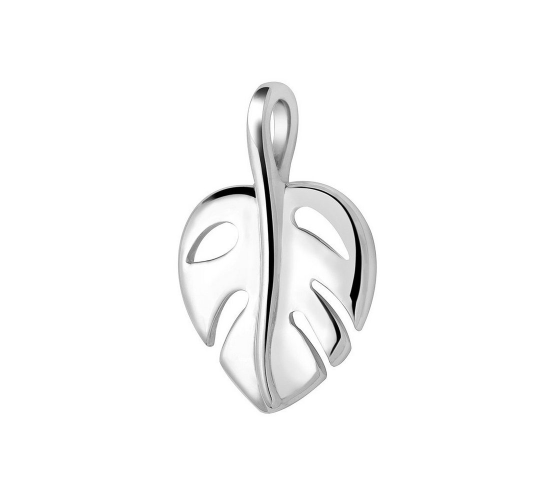 Materia Kettenanhänger Damen Silber Monstera Blatt KA-460, 925 Sterling Silber von Materia