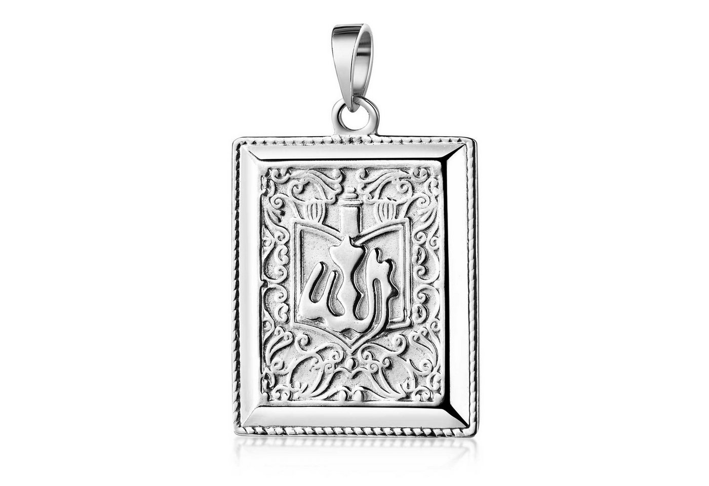 Materia Kettenanhänger Herren Silber Koran / Quran Islam KA-366, 925 Sterling Silber, rhodiniert von Materia