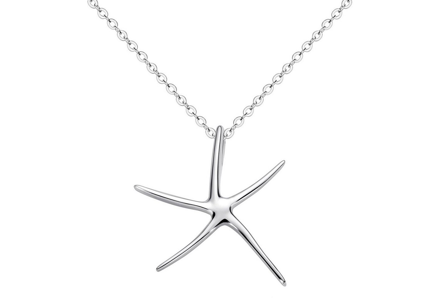 Materia Kettenanhänger Stern / Seestern Silber KA-87, 925 Sterling Silber Materia Kettenanhänger Stern / Seestern Silber KA-87, 925 Sterling Silber von Materia