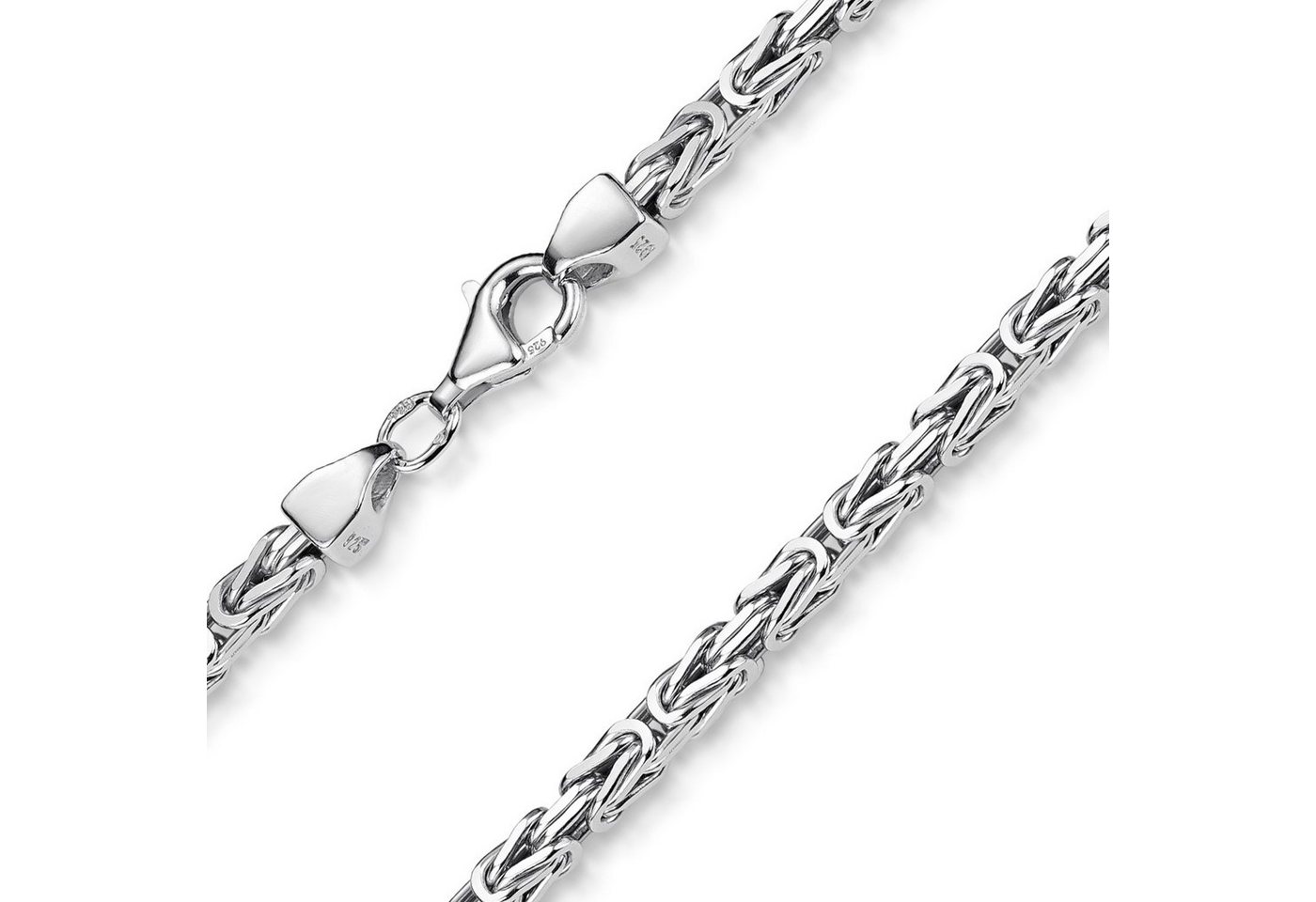 Materia Königskette Herren massiv 3mm K56, aus 925 Sterling Silber von Materia