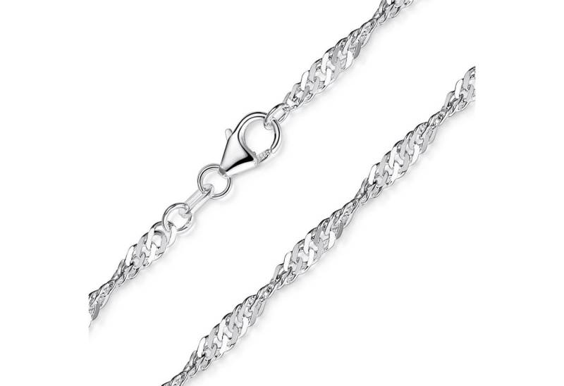 Materia Silberkette Damen Singapurkette glänzend K95, 925 Sterling Silber Materia Silberkette Damen Singapurkette glänzend K95, 925 Sterling Silber von Materia