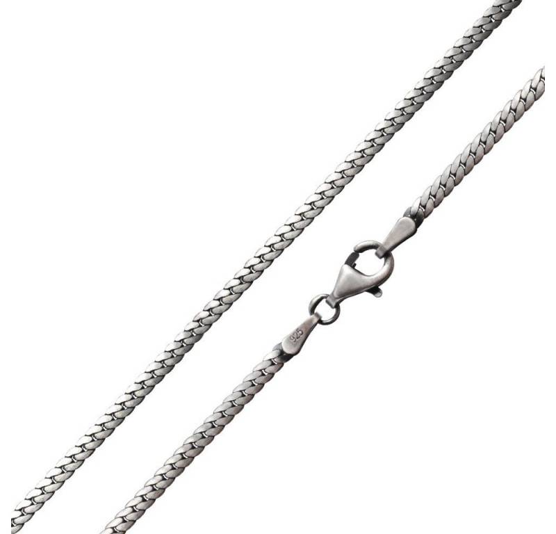 Materia Silberkette Herren Silber Panzerkette flach 2mm antik K16, 925 Sterling Silber, geschwärzt Materia Silberkette Herren Silber Panzerkette flach 2mm antik K16, 925 Sterling Silber, geschwärzt von Materia