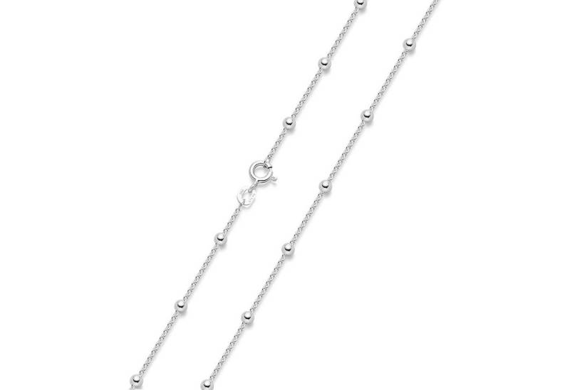 Materia Silberkette Kugelkette Damen Mädchen Silber 40-70cm K118, 925 Sterling Silber von Materia