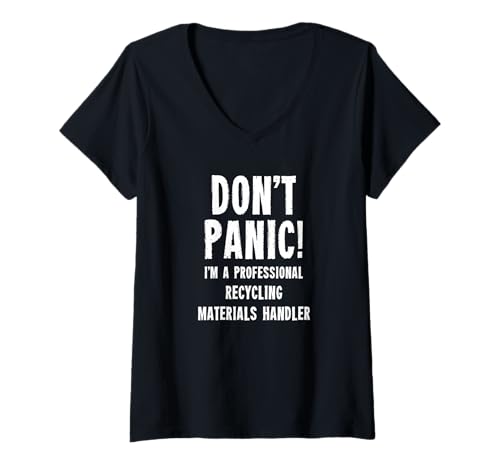 Damen Handler für Recyclingmaterialien T-Shirt mit V-Ausschnitt Damen Handler für Recyclingmaterialien T-Shirt mit V-Ausschnitt von Material Handling Department T-Shirts & Gifts
