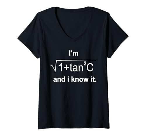 Damen Ich bin Sec C und ich weiß es - Sexy Mathe Humor T-Shirt mit V-Ausschnitt Damen Ich bin Sec C und ich weiß es - Sexy Mathe Humor T-Shirt mit V-Ausschnitt von -Math Humor-J