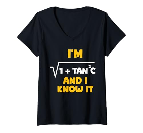 Damen Ich bin Sec C und ich weiß es - Sexy Mathe Humor T-Shirt mit V-Ausschnitt Damen Ich bin Sec C und ich weiß es - Sexy Mathe Humor T-Shirt mit V-Ausschnitt von -Math Humor-
