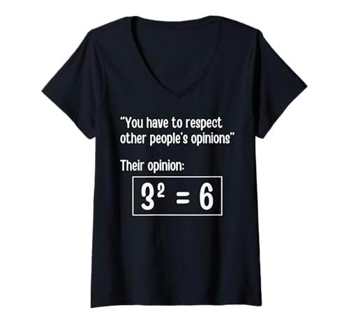 Damen Lustiger Mathematiklehrer Witz Männer Frauen sarkastische Neuheit Grafik T-Shirt mit V-Ausschnitt von Math Pun Hilarious Sayings and Quotes Graphic