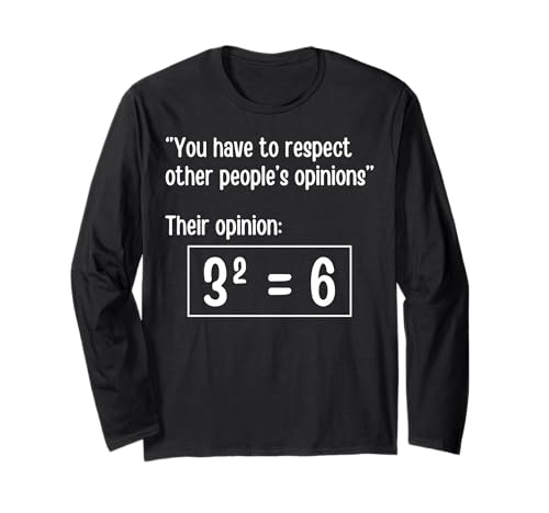 Lustiger Mathematiklehrer Witz Männer Frauen sarkastische Neuheit Grafik Langarmshirt von Math Pun Hilarious Sayings and Quotes Graphic