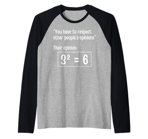 Lustiger Mathematiklehrer Witz Männer Frauen sarkastische Neuheit Grafik Raglan von Math Pun Hilarious Sayings and Quotes Graphic