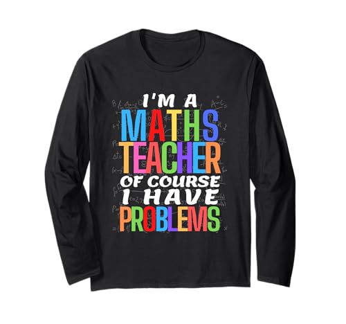 Lustiger Mathematiklehrer Witz Männer Frauen lustige Mathematik Langarmshirt von Math Teacher Math Geek Statistician
