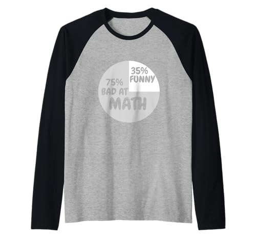 Lustiger Mathematiklehrer Witz Männer Frauen lustige Mathematik Raglan von Math Teacher Math Geek Statistician
