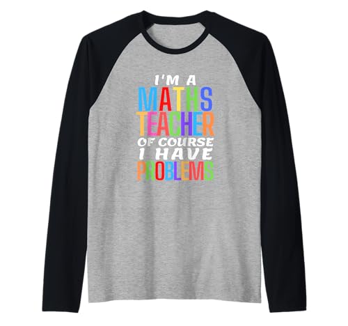 Lustiger Mathematiklehrer Witz Männer Frauen lustige Mathematik Raglan von Math Teacher Math Geek Statistician