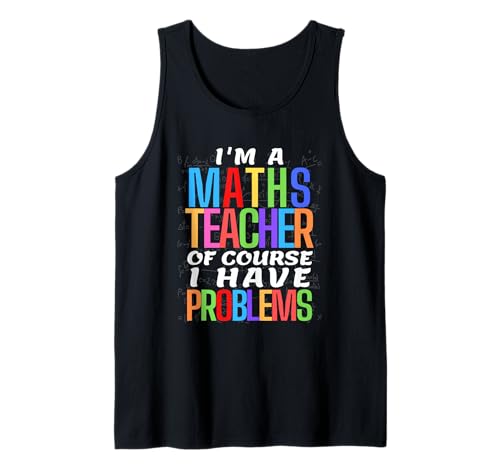 Lustiger Mathematiklehrer Witz Männer Frauen lustige Mathematik Tank Top von Math Teacher Math Geek Statistician