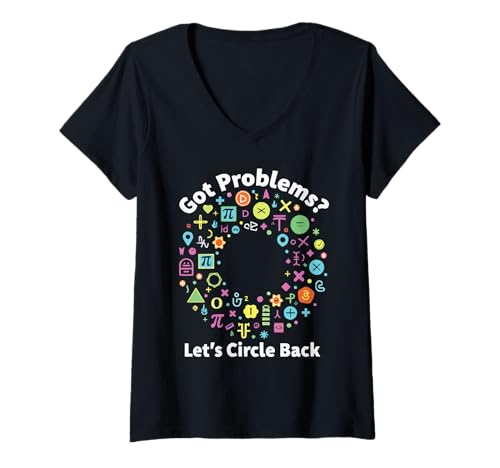 Damen Geometrie Lehrer Mathematiker Fach Mathematik Mathematik T-Shirt mit V-Ausschnitt Damen Geometrie Lehrer Mathematiker Fach Mathematik Mathematik T-Shirt mit V-Ausschnitt von Math Teacher Mathematics Mathematician Geometry