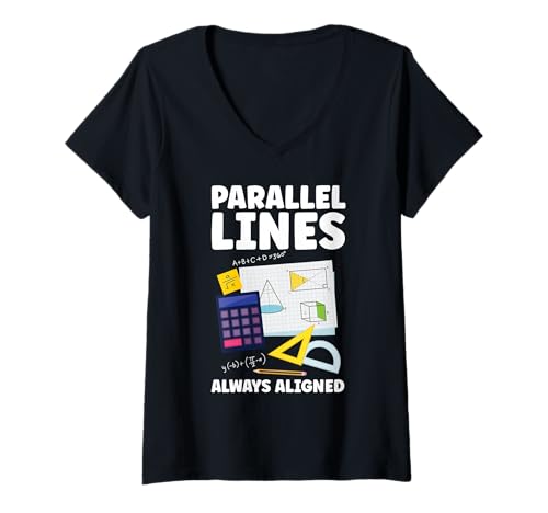 Damen Geometrie Lehrer Mathematiker Fach Mathematik Mathematik T-Shirt mit V-Ausschnitt Damen Geometrie Lehrer Mathematiker Fach Mathematik Mathematik T-Shirt mit V-Ausschnitt von Math Teacher Mathematics Mathematician Geometry