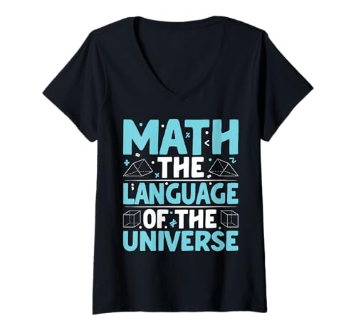 Damen Mathe Die Sprache des Universums T-Shirt mit V-Ausschnitt Damen Mathe Die Sprache des Universums T-Shirt mit V-Ausschnitt von Math The Language Of The Universe Equation Gift