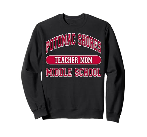 Lustiges Potomac Shores Mittelschule Lehrer Mama Rot Sweatshirt von MathWare