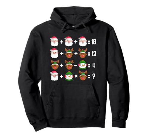 Mathe Lehrer Mathe Quiz Für Kinder Weihnachten Pullover Hoodie von Mathe Lehrer Geschenke Für Weihnachten