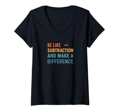 Damen Physik Mathematik, Chemie, Naturwissenschaftsmathematiker, Mathematiklehrer T-Shirt mit V-Ausschnitt von Mathematician Math Teacher Accessories Gifts Shirt