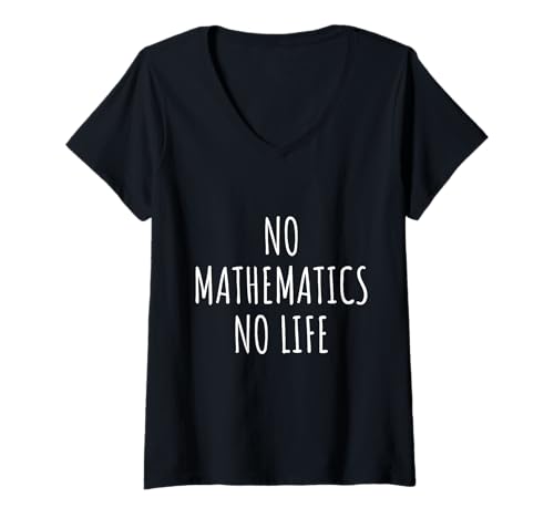 Damen Mathematik-Liebhaber, Männer, Frauen, Kinder, Mathematiklehrer, Schüler T-Shirt mit V-Ausschnitt von Mathematics Lovers Gifts Idea